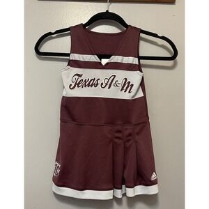 Adidas Texas A&M Youth Cheerleading Dress Size 4 Maroon/Gray